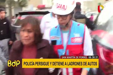 SMP: capturan a banda que intentó robar camioneta tras persecución policial