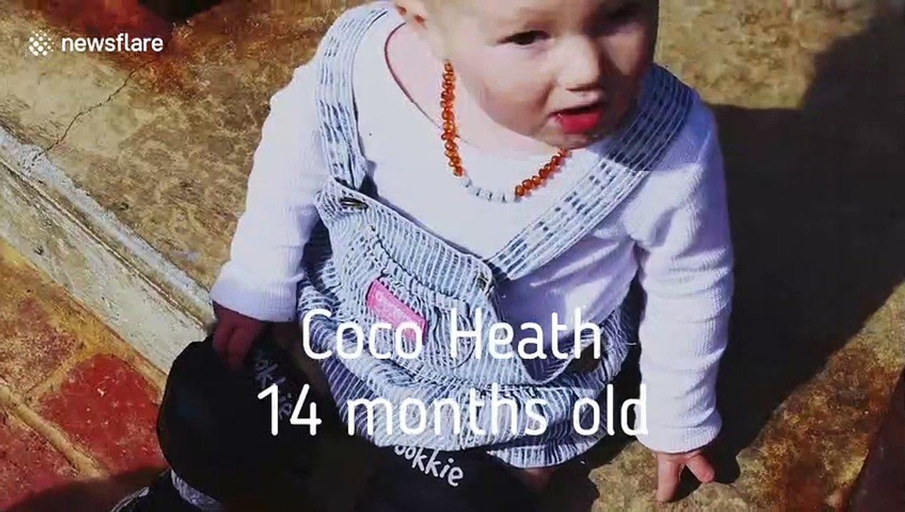 Adorable one-year-old girl has got MAJOR skateboarding skills