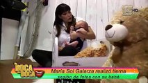 María Sol Galarza realizó tierna sesión de fotos con su bebé