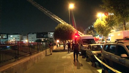 Stadın aydınlatma direğinde intihar girişimi