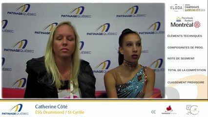 Championnats québécois d'été 2019 présenté par Kloda Focus, Pré-Novice Dames gr.1, prog. court