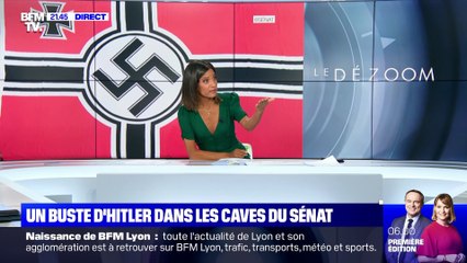 Un buste d'Hitler et un drapeau nazi cachés dans les caves du Sénat