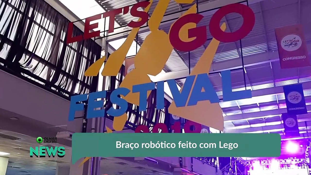 Braço robótico feito com Lego