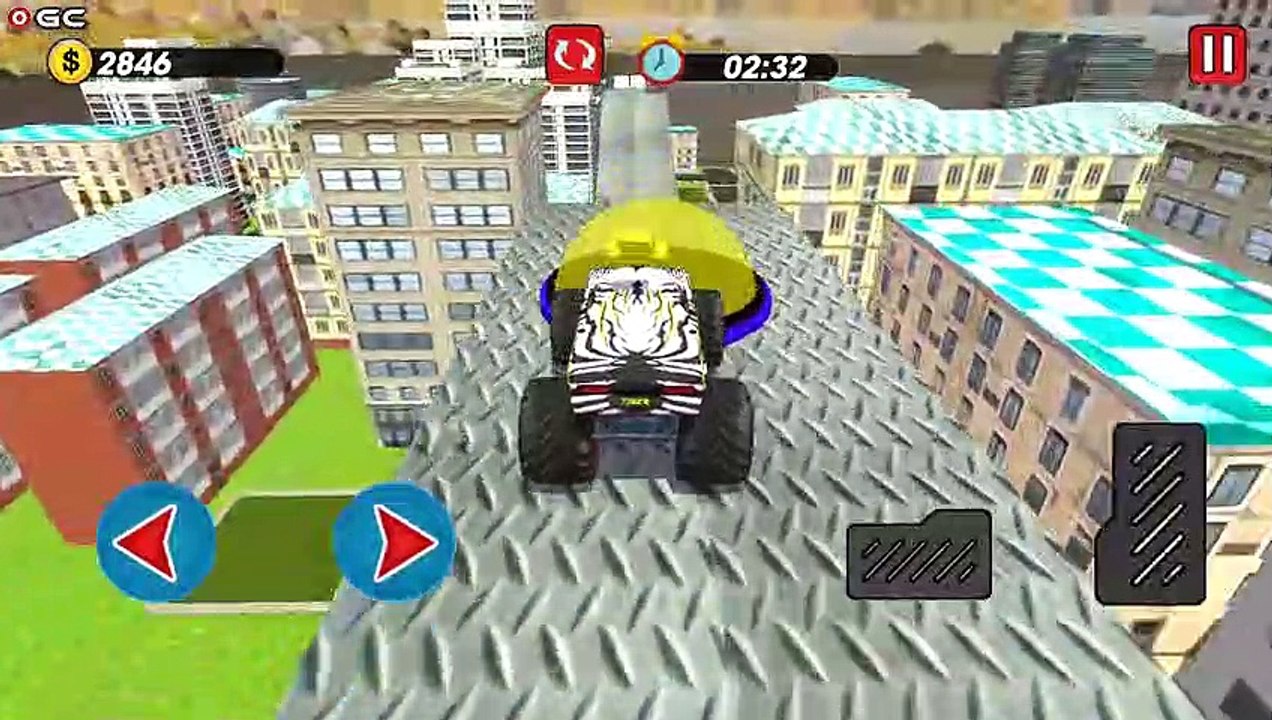 Real Monster Truck Stunt Racing Driving - 4x4 Offroad Car Games - Android Gameplay Video