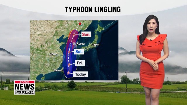 Rainy start to day, Typhoon Lingling to impact Korea 090519