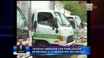 Taxistas en Quito amenazan paralizar
