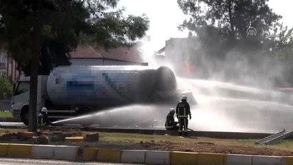 Antalya'da LPG tankerinde yangın (5)