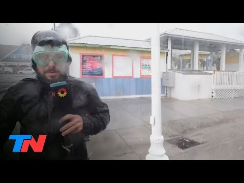 Dorian toca la costa de EEUU: José Bianco, en medio de lluvias torrenciales y ráfagas huracanadas