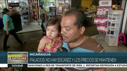 Nicaragua: población reitera que no hay escasez ni alza de precios