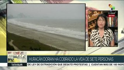 Huracán Dorian llega a Florida con fuertes rachas de viento