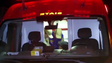 Menino de três anos é socorrido após ser vítima de queda