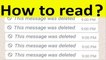 How To Read Deleted Messages On Whatsapp Messenger | This Message Was Deleted