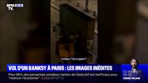 Les images inédites du vol de l'œuvre de Banksy en plein Paris le week-end dernier