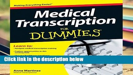 [Doc] Medical Transcription For Dummies