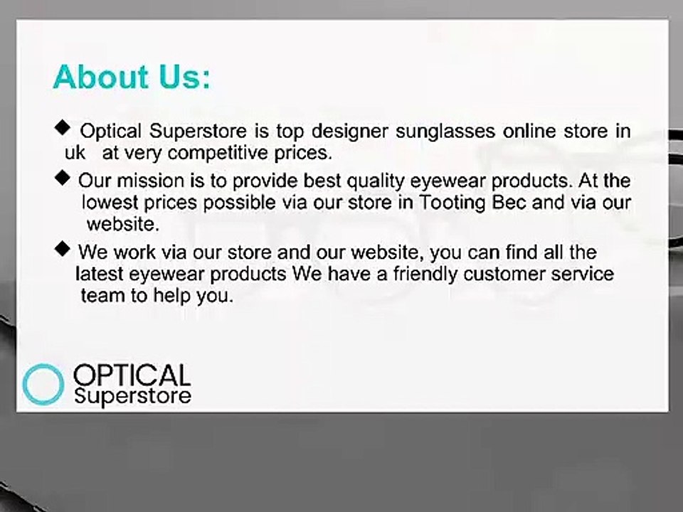 Designer Glasses UK - Optical Superstore