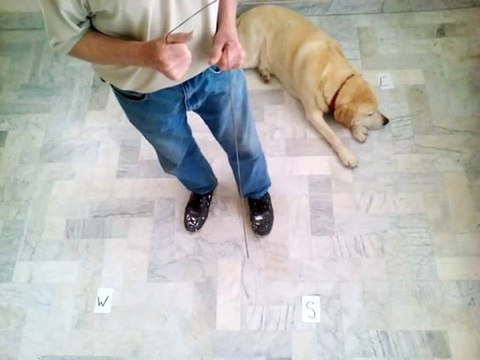 How to use your dowsing rods as a compass