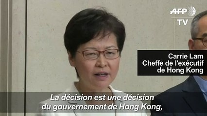 Carrie Lam dit que le retrait du projet de loi est la décision du gouvernement de Hong Kong