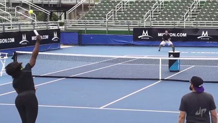 Tennis Trick Shots ft. Serena Williams | Dude Perfect
