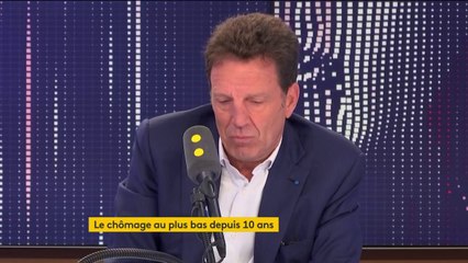 Chomage : "On est sur une tendance positive", note le président du Medef. "J’inclus la fin du quinquennat de François Hollande, c’est la première fois depuis 30 ans qu’on fait baisser le coût du travail"