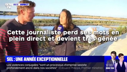 Cette journaliste perd ses mots en plein direct et devient très gênée !