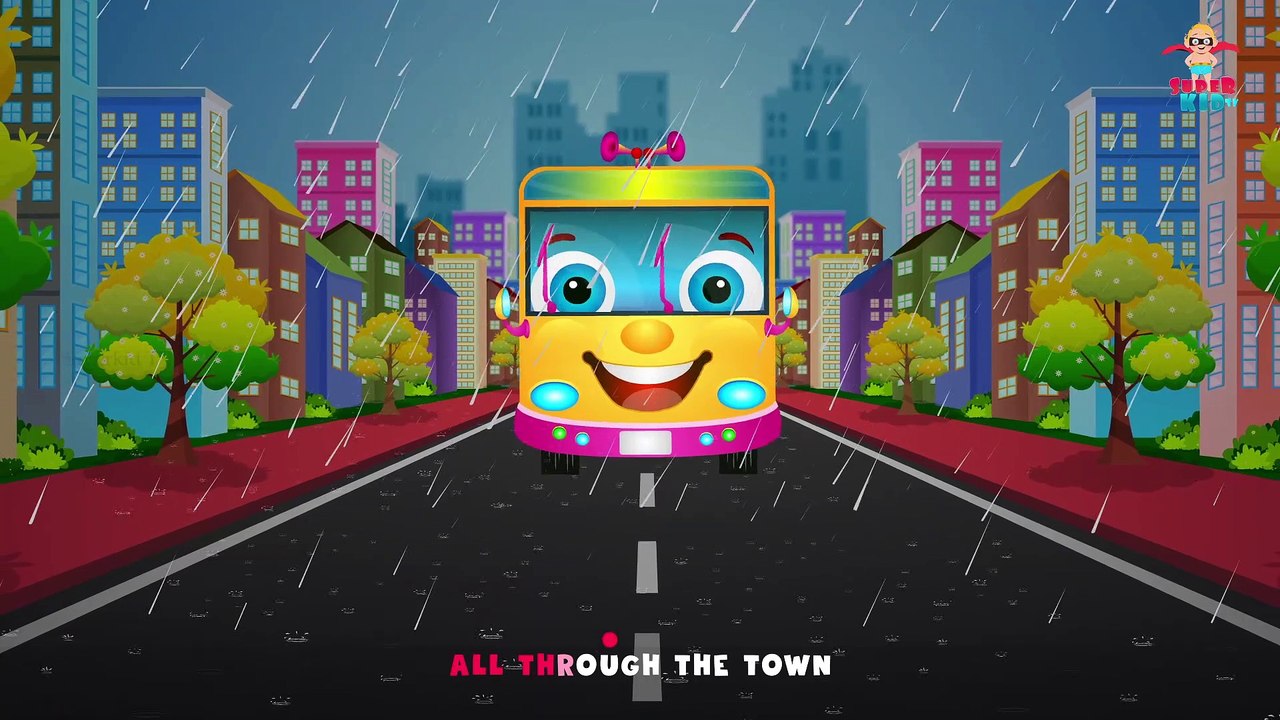 Wheels On The Bus | Popular Nursery Rhyme by Superkid TV | Rhymes for Babies