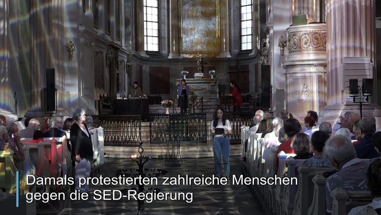 'Lichträume' in Leipzig erinnen an Friedliche Revolution