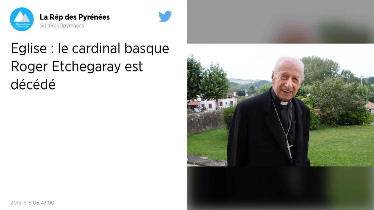 Le cardinal Roger Etchegaray, ancien président de la conférence des évêques de France, est mort