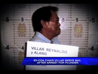 Ex-COA Chair Villar seeks bail after arrest for plunder