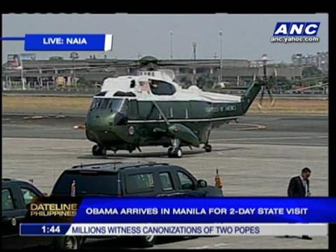 WATCH: Obama arrives in PH