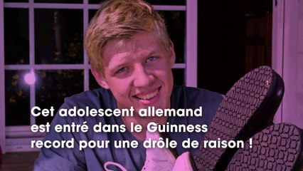 Cet adolescent est entré dans le Guiness des records pour une drôle de raison !