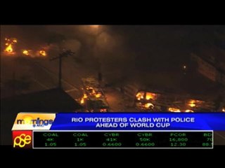 Rio protesters clash with police ahead of World Cup