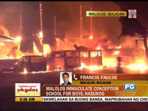 Fire hits school in Malolos