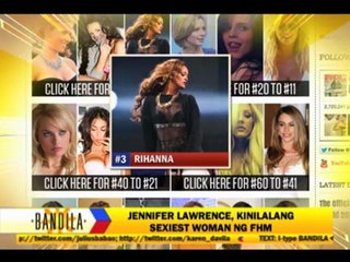 Jennifer Lawrence leads sexiest women list