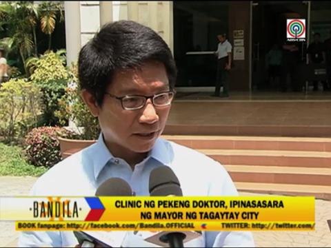 Tagaytay mayor orders closure of stem cell clinic