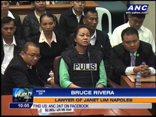 下载视频: Napoles will tell all on Malampaya scam, lawyer says