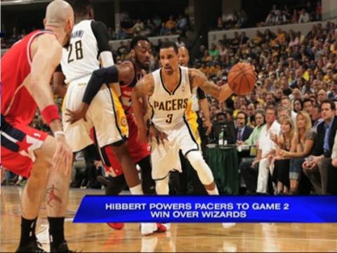 Hibbert powers Pacers to Game 2 win over Wizards