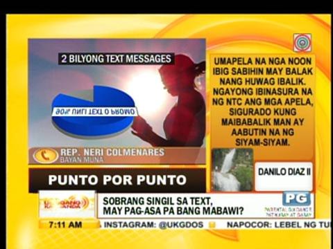 Punto por Punto: Sobrang singil sa text, mababawi pa ba?