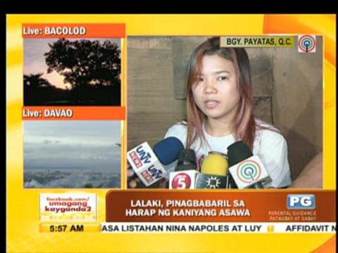 Man shot dead in front of wife in QC