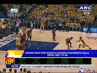 Pacers draw first blood in East finals