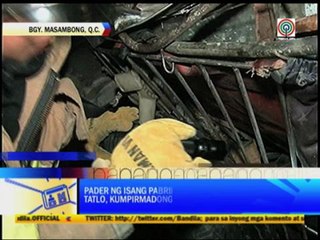 Télécharger la video: Wall collapse kills 3 in Quezon City