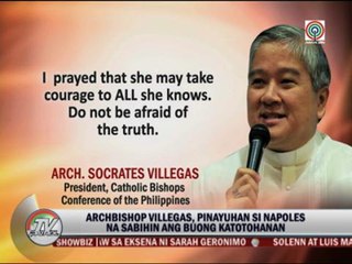CBCP head to Napoles: Tell the truth and be healed