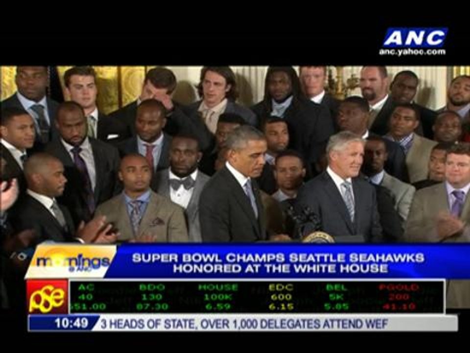 Seahawks honored at the White House