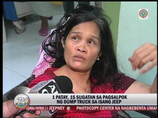 1 dead, 15 hurt in truck-jeep collision in Taytay