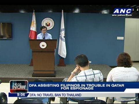 DFA assisting Pinoys in trouble in Qatar