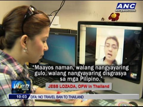 Filipinos in Thailand safe despite coup