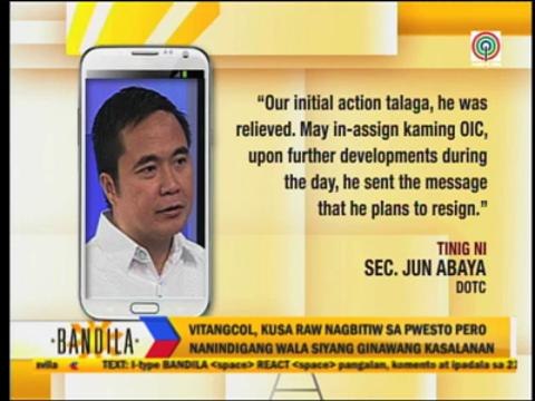 Why DOTC sacked Al Vitangcol