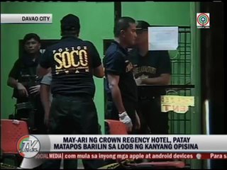 Crown Regency Hotel owner slain in Davao