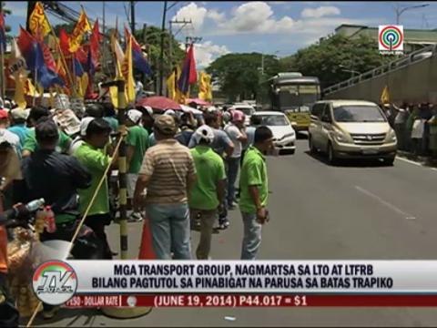 Transport groups protest higher fines
