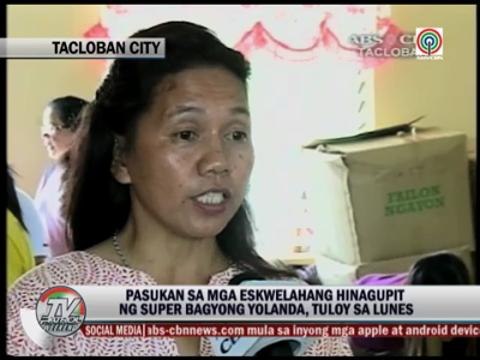 Classes to resume in Yolanda-hit areas