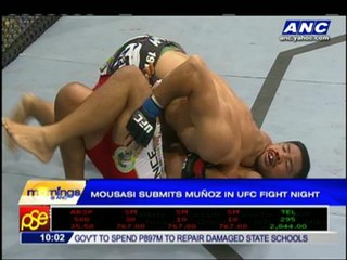Mousasi submits Munoz in UFC Fight Night